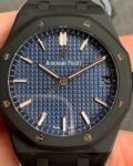 ZF Factory AP Royal Oak 15500 DLC Blue Dial Replica Watches