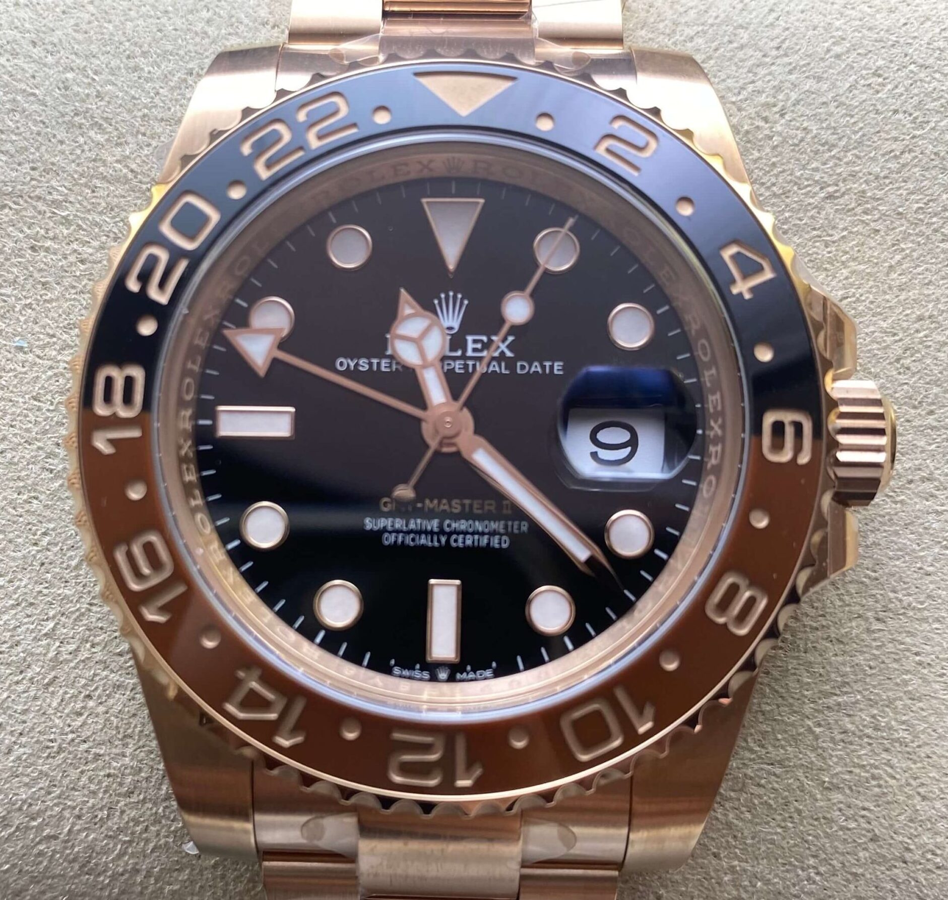 Clean Factory Rose Gold GMT Master M126715 Watches