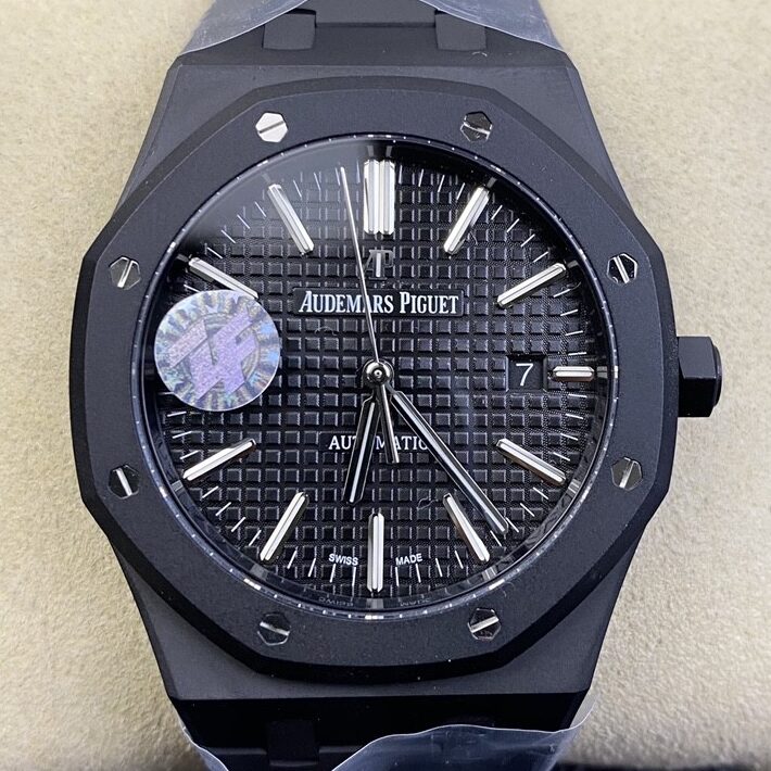 ZF Factory Audemars Piguet Royal Oak 15400 DLC Version Black Dial Replica