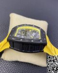 KV Factory Replica Richard Mille Watches RM11 Yellow Rubber Strap