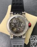 JB Factory Replica Roger Dubuis Excalibur RDDBEX0622 Tourbillon Red Skeleton Dial