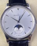 ZF Factory Replica Jaeger-LeCoultre Master Ultra-Thin 1368420 Silver Dial Black Leather Strap Series