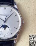 ZF Factory Replica Jaeger-LeCoultre Master Ultra-Thin 1368420 Silver Dial Black Leather Strap Series