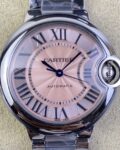 AF Factory Replica Ballon Bleu De Cartier WSBB0046 Pink Dial Size 33mm