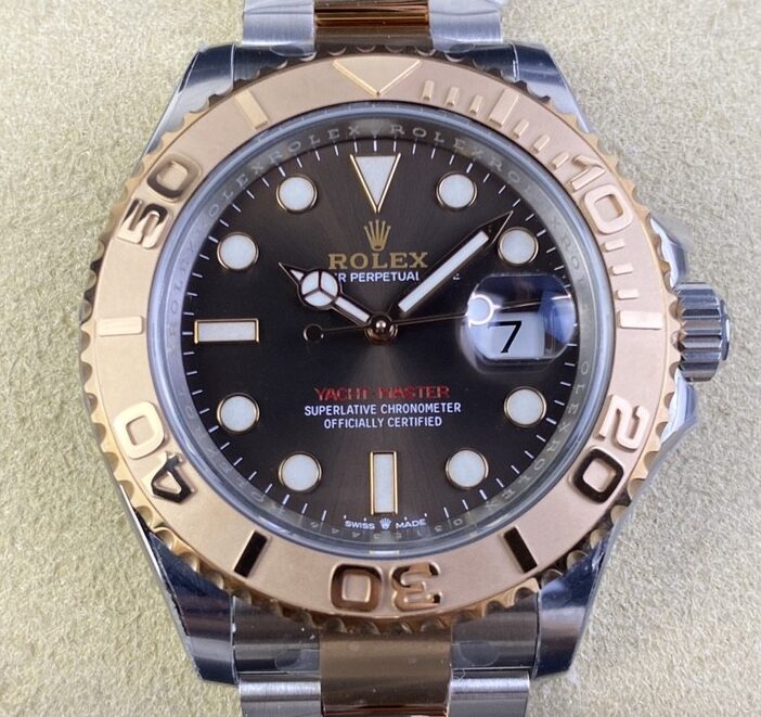 Clean Factory Replica Rolex Yacht Master M126621-0001 Brown Dial Rose Gold Best Version1:1 AAA