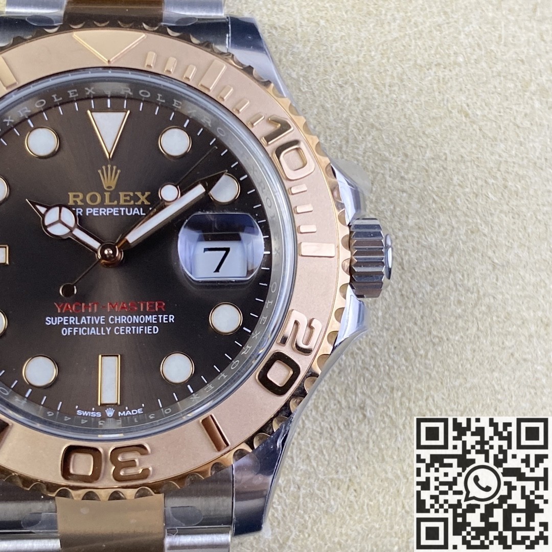 Clean Factory Replica Rolex Yacht Master M126621-0001 Brown Dial Rose Gold Best Version1:1 AAA