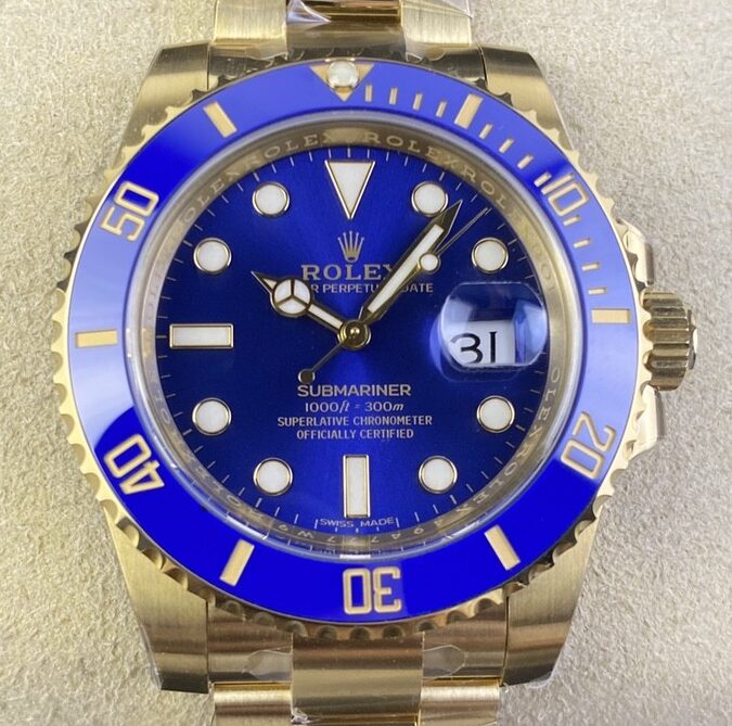 Clean Factory Replica Rolex Submariner M116618LB-0003 Watch