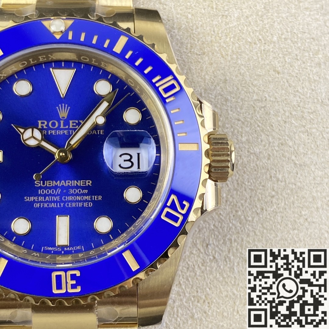 Clean Factory Replica Rolex Submariner M116618LB-0003 Watch