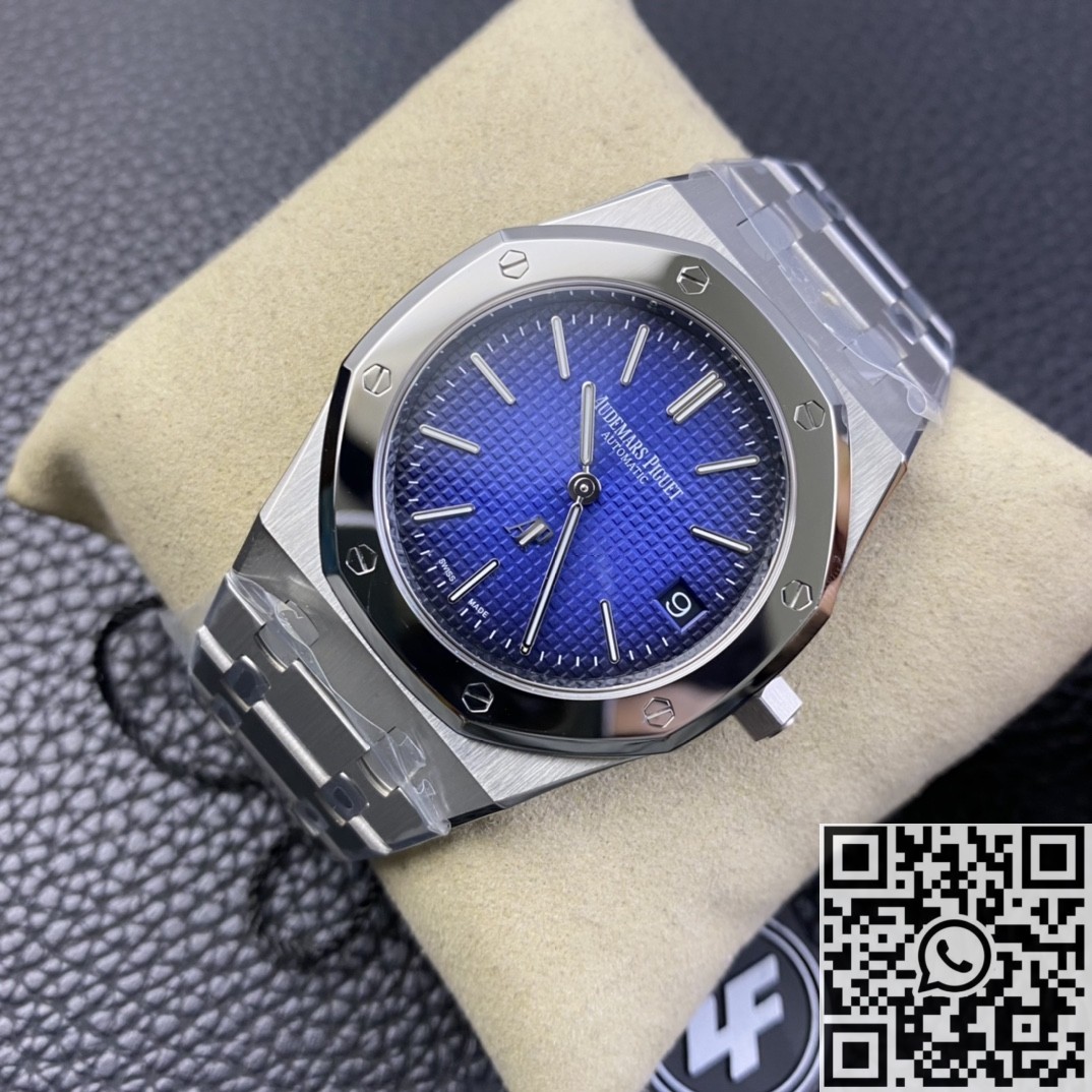 ZF Factory Replica Audemars Piguet Royal Oak 15202 Smoked Blue Dial Watch