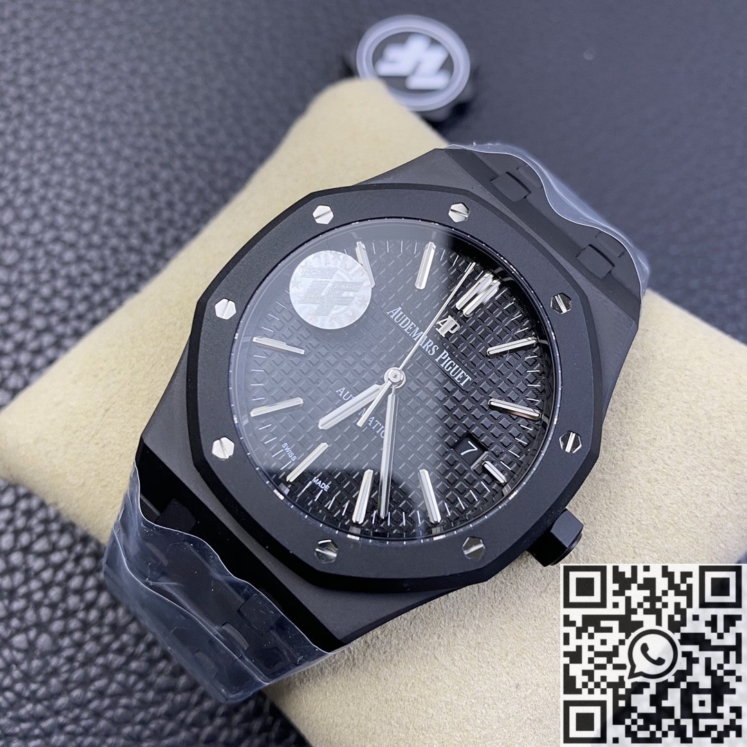 ZF Factory Replica Audemars Piguet Royal Oak 15400 DLC Version Black Dial Series