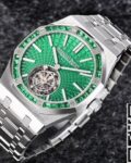 R8 Factory Replica Audemars Piguet Royal Oak 26532IC.EE.1220TI.01 Tourbillon Series Green Dial