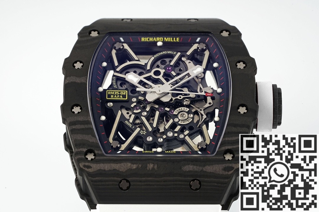 ZF Factory Replica Richard Mille RM35-02 Series V3 White Rubber Strap