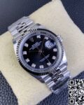 Clean Factory Replica Rolex Datejust M126234-0027 Black Diamond Dial