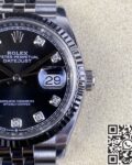 Clean Factory Replica Rolex Datejust M126234-0027 Black Diamond Dial