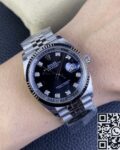 Clean Factory Replica Rolex Datejust M126234-0027 Black Diamond Dial