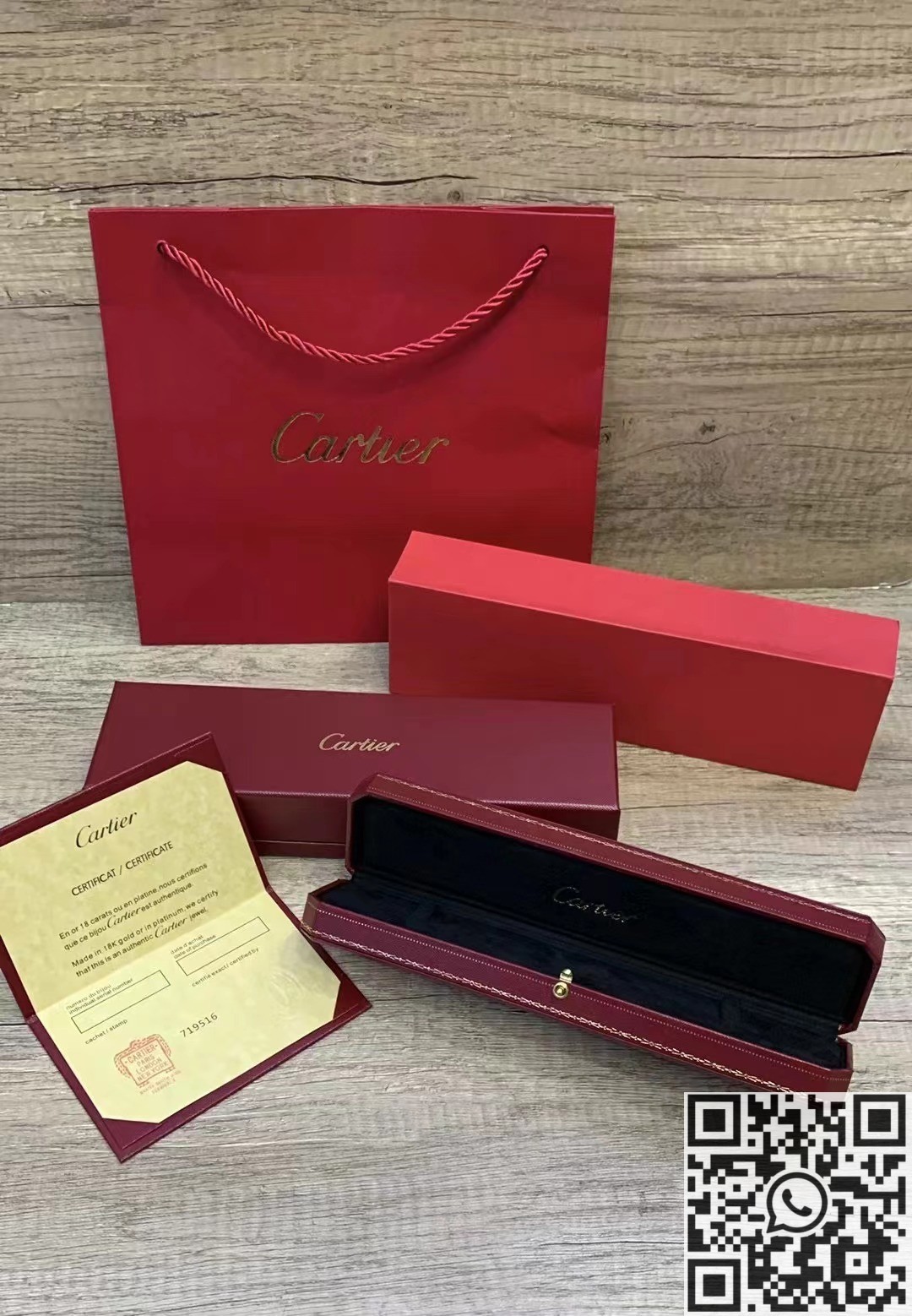 Cartier watch counter box