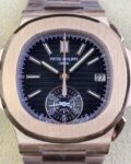 3K Factory Replica Patek Philippe Nautilus 5980/1R-001 Gold Dial