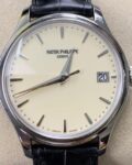 ZF Factory Fake Patek Philippe Calatrava 5227G-001 White Dial