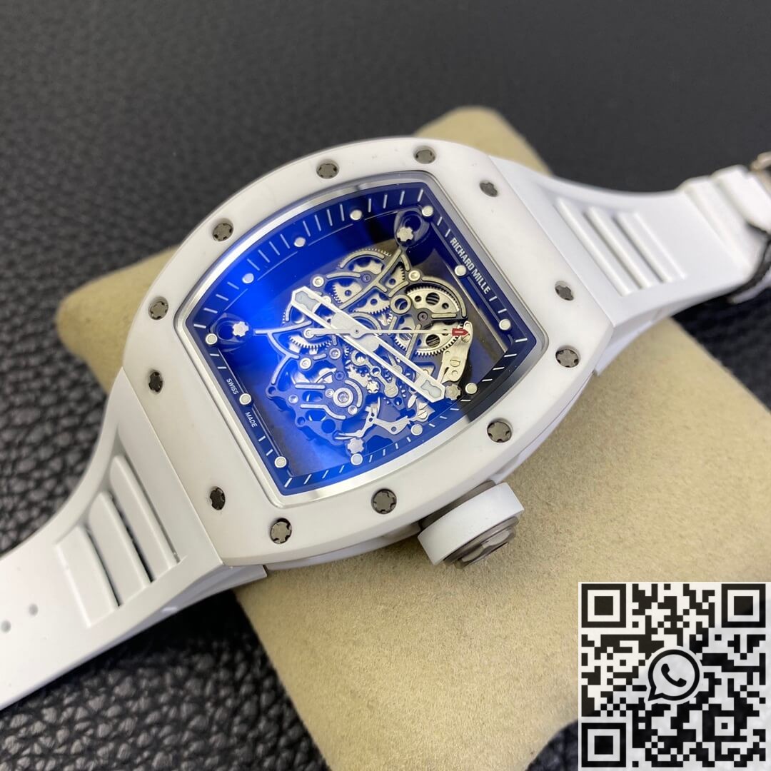 ZF Richard Mille RM055 White Ceramic Watch