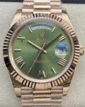 EW Factory Replica Rolex Day Date M228235-0025 Olive Green Dial Series