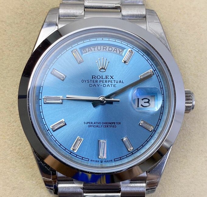 EW Factory Replica Rolex Day Date M228236 Ice Blue Dial Series