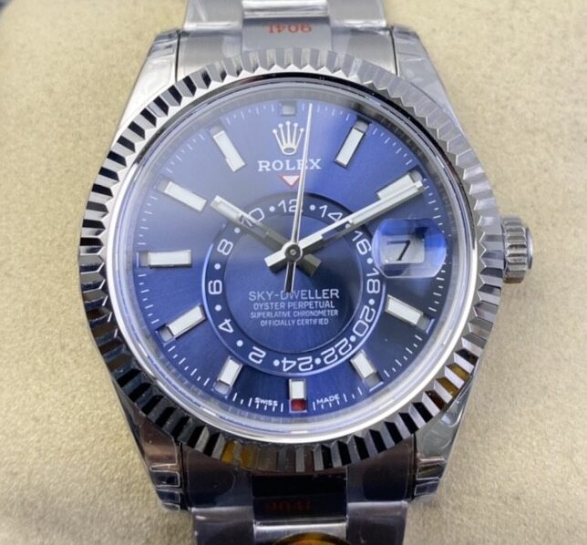 Noob Factory Replica Rolex Sky Dweller M326934-0003 Blue Dial Series