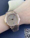 3K Factory Replica Replica Patek Philippe Nautilus 5980/1R-001 Gold Dial