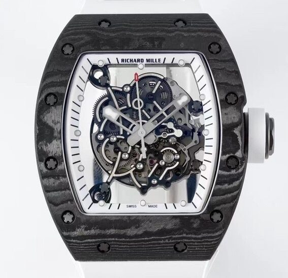 ZF Factory Replica Richard Mille RM055 Series White Rubber Strap