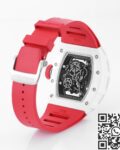 KV Factory Replica Richard Mille RM055 Series V5 Red Rubber Strap