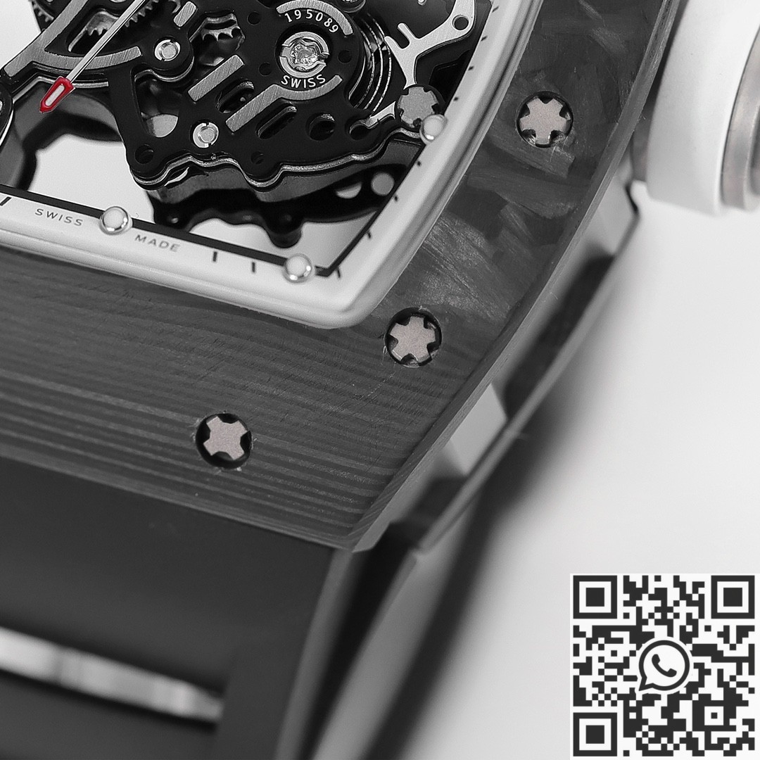 KV Factory Replica Richard Mille RM055 Series V5 White Dial Case