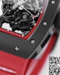 KV Factory Replica Richard Mille RM055 Series V5 Red Rubber Strap