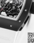 KV Factory Replica Richard Mille RM055 Series V5 White Rubber Strap