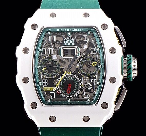 KV Factory Replica Richard Mille RM011-03 Series White Ceramic Case