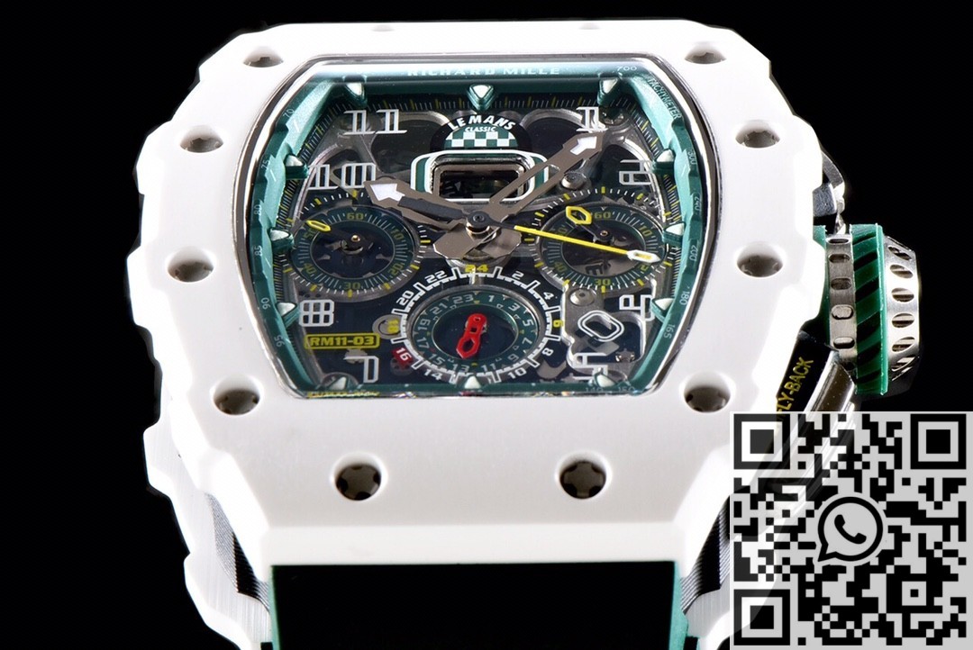 KV Factory Replica Richard Mille RM011-03 Series White Ceramic Case