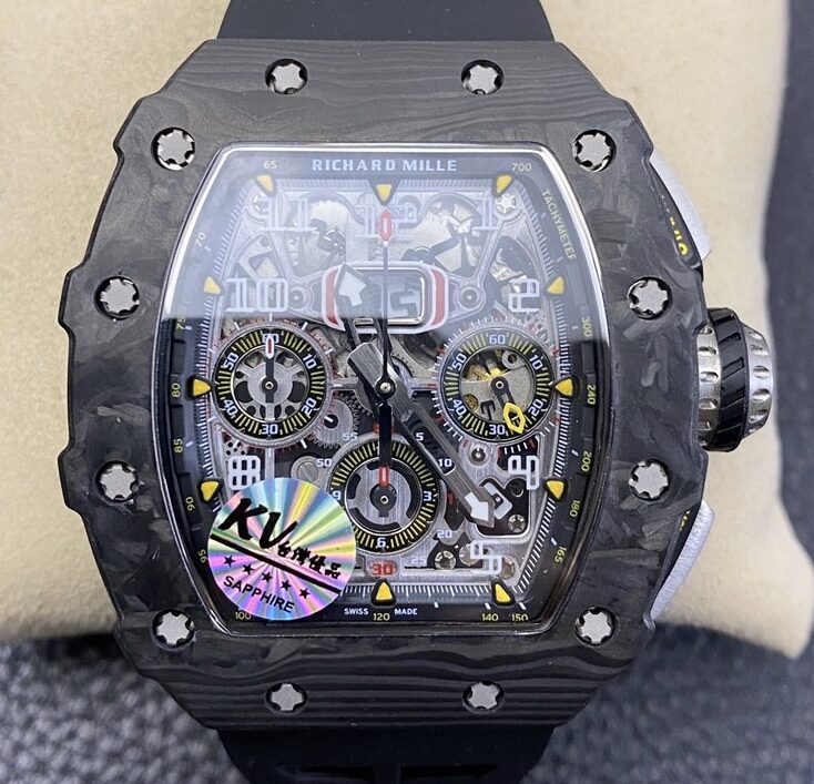 KV Factory Replica Richard Mille RM011 Carbon Fiber Watch Case