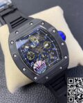 KV Factory Replica Richard Mille RM011 Blue Dial Series Carbon Fiber Watch Case