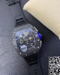 KV Factory Replica Richard Mille RM011 Blue Dial Series Carbon Fiber Watch Case