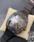 KV Factory Replica Richard Mille RM011 Red Dial Series Carbon Fiber Watch Case