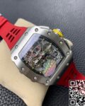 KV Factory Replica Richard Mille RM011 Series Red Rubber Strap