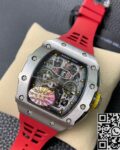 KV Factory Replica Richard Mille RM011 Series Red Rubber Strap