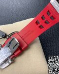 KV Factory Replica Richard Mille RM011 Series Red Rubber Strap