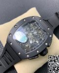 KV Factory Replica Richard Mille RM011 Series Black Ceramic Case