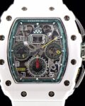 KV Factory Replica Richard Mille RM011 Series White Ceramic Case