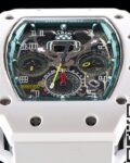 KV Factory Replica Richard Mille RM011 Series White Ceramic Case