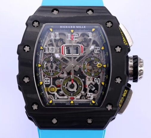 KV Factory Replica Richard Mille RM011 Series KV Factory Replica Richard Mille RM011 Series White Rubber Strap