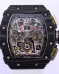 KV Factory Replica Richard Mille RM011 Series White Rubber Strap