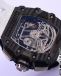 KV Factory Replica Richard Mille RM011 Series White Rubber Strap