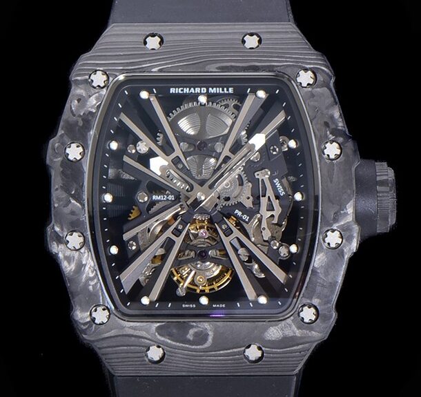 KV Factory Replica Richard Mille RM011 Tourbillon Series Carbon Fiber Watch Case