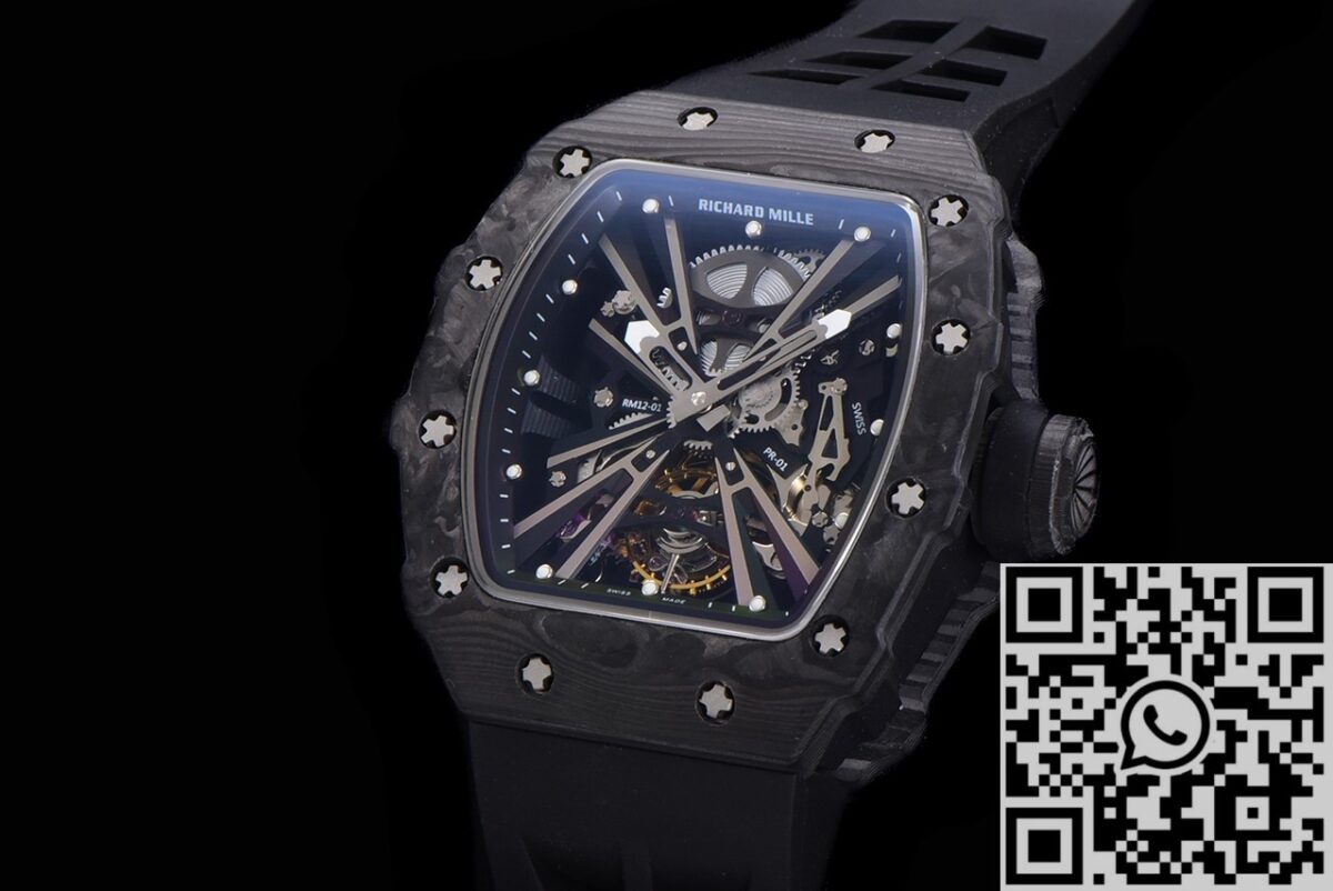 KV Factory Replica Richard Mille RM011 Tourbillon Series Carbon Fiber Watch Case