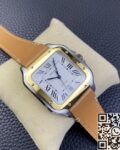 BV Factory Replica Cartier Santos W2SA0006 Leather Strap Series